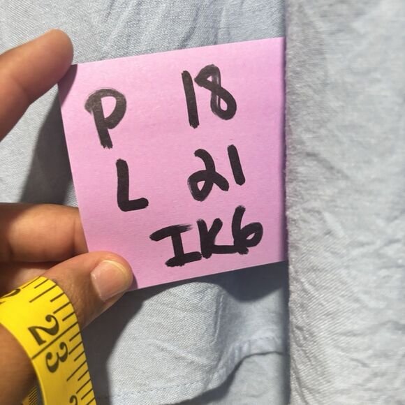 J. Marie Womens Blue & White Embroidered Ruffle Flutter Sleeve Blouse XS - Picture 6 of 6